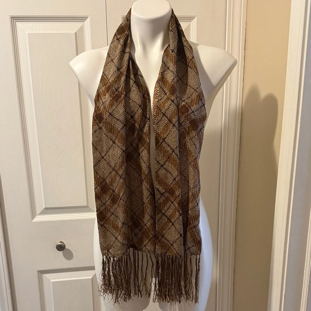 Anne Klein Reversible Silk Scarf